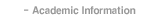 Academic Information